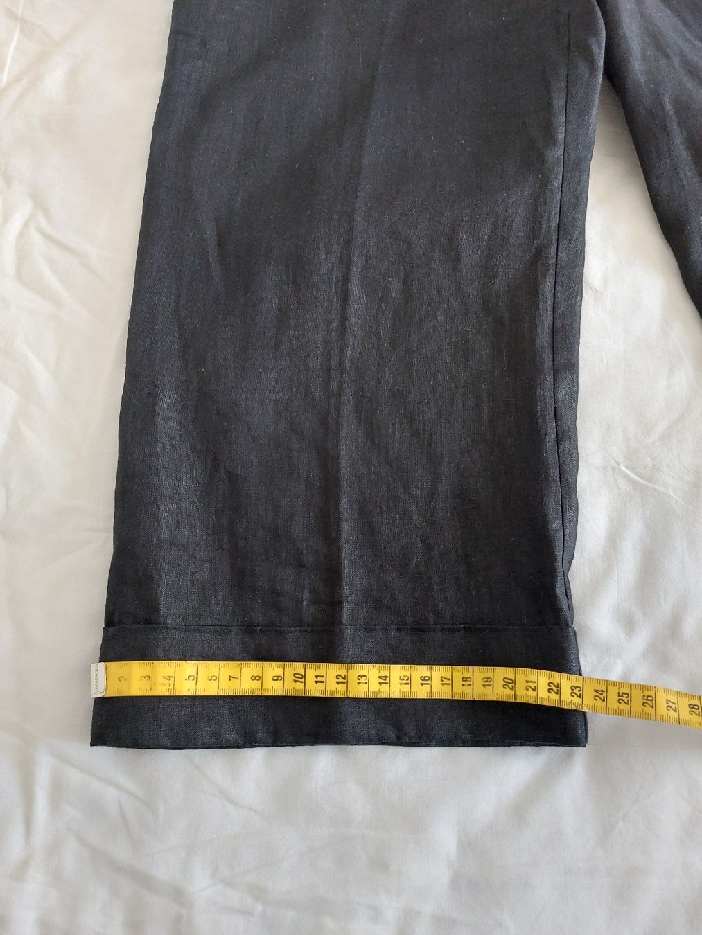 H&M Pantaloni: Bermuda Hose Leinen, Schwarz Gr. 36 – Usato da Thun venduto da Alexanna 8