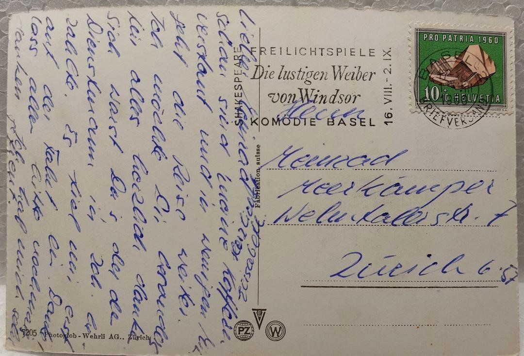 Cartoline postali: BASEL -  Bahnhof -  Oldtimer  -  1960 – Usato da Delémont venduto da Domdom1 1