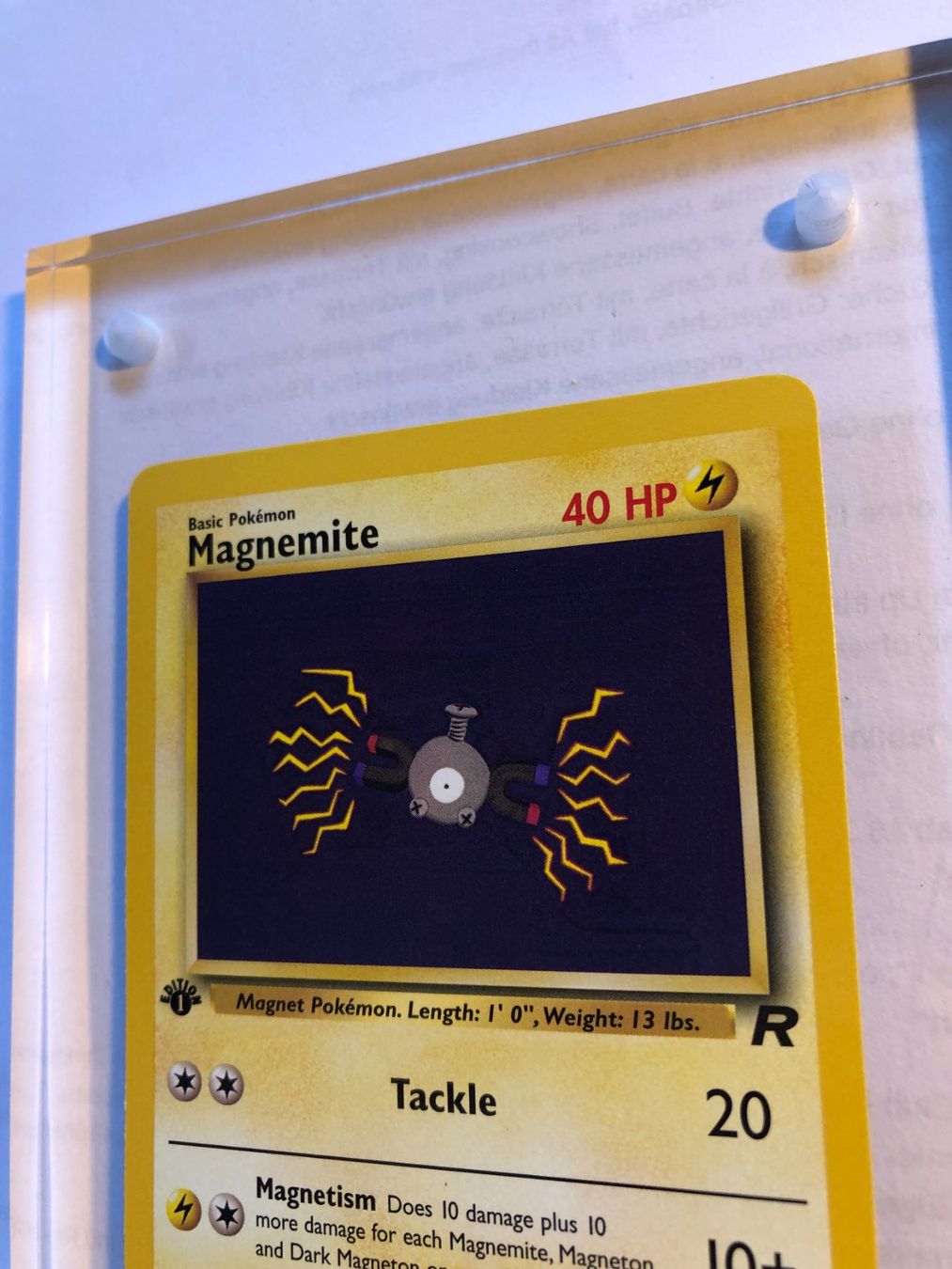 Cartes à collectionner: Magnemite 1st Team Rocket - MINT - ab 1.- – D'occasion à Giubiasco par dan_pr8b 3