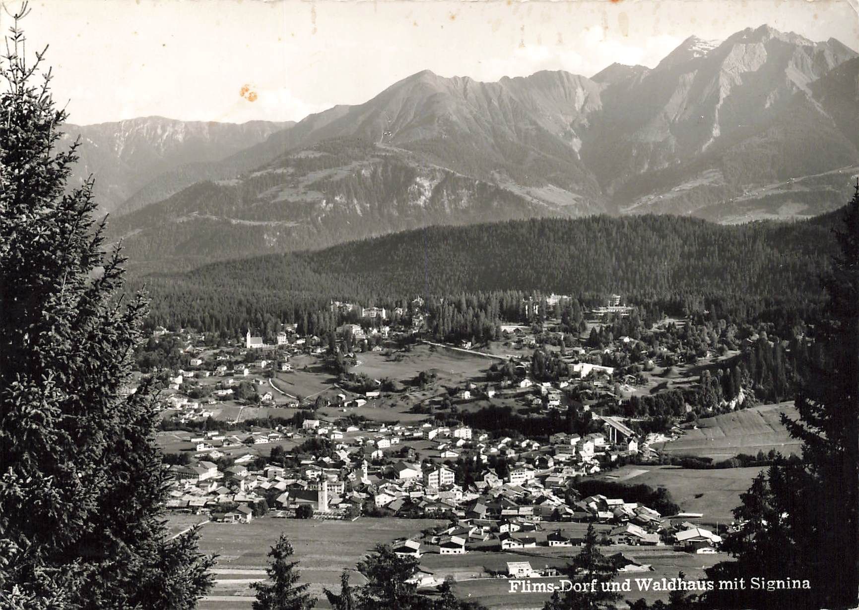 Ansichtskarten: Flims Dorf waldhaus G – Gebraucht aus Biasca von Blenio71