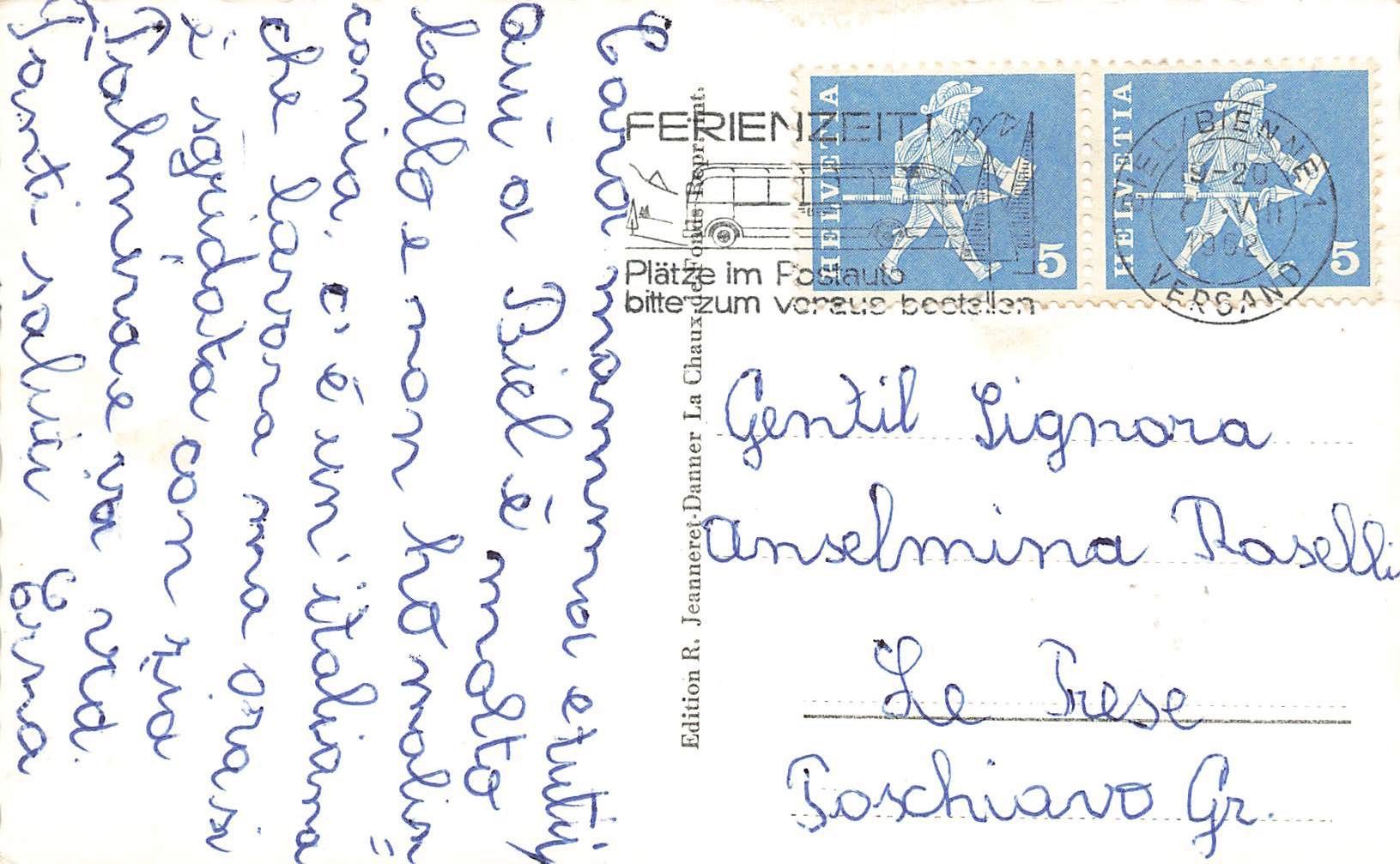 Cartoline postali: Biel schiff battello boot – Usato da Biasca venduto da Blenio71 1