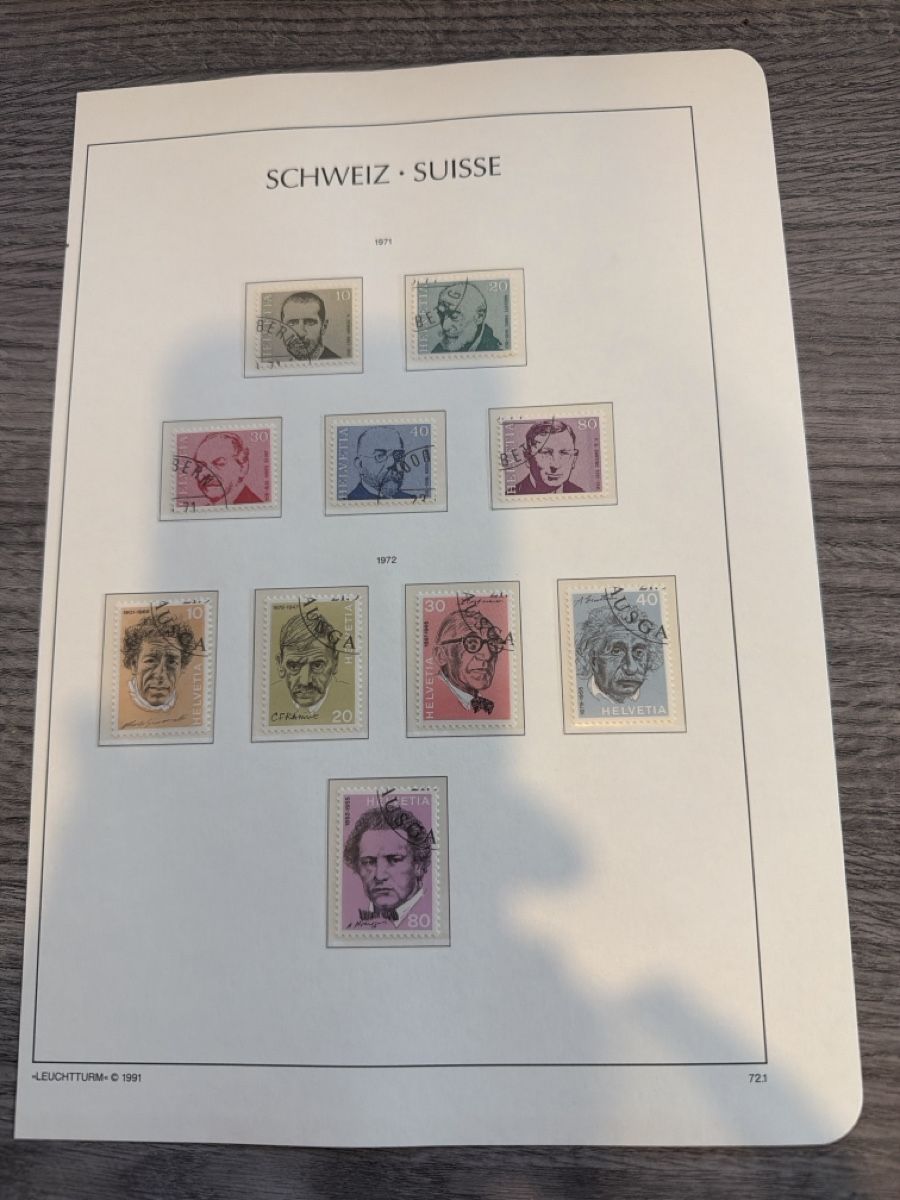 Tutti i francobolli: Schweizer Briefmarken Sammlung 1971-72 - Top Zustand! – Nuovo (secondo la descrizione) da Tafers venduto da Tschanz-Solutions