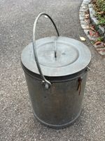 antiker Blechkessel Kessel mit Deckel ehem. Imkerei 36x28 cm