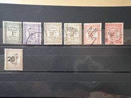 () Série Timbres-Taxe oblitérés 1908-1925