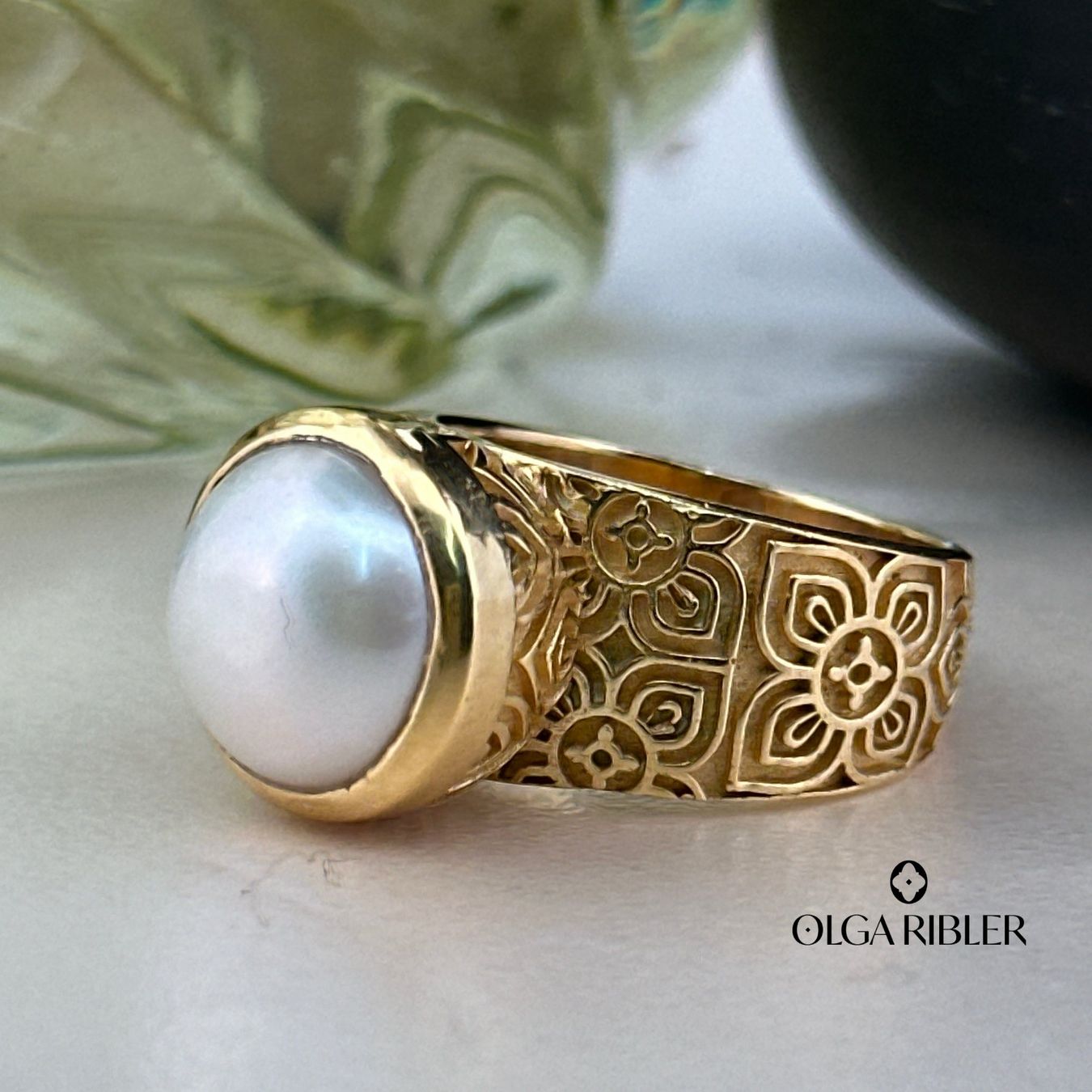 Olga Ribler Anelli: Statement-Ring mit Perle Ringgrösse 57 – Nuovo (secondo la descrizione) da Luzern venduto da Schmuckoutlet 3