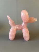 Balloon Dog aus Rosenquarz (Handmade)