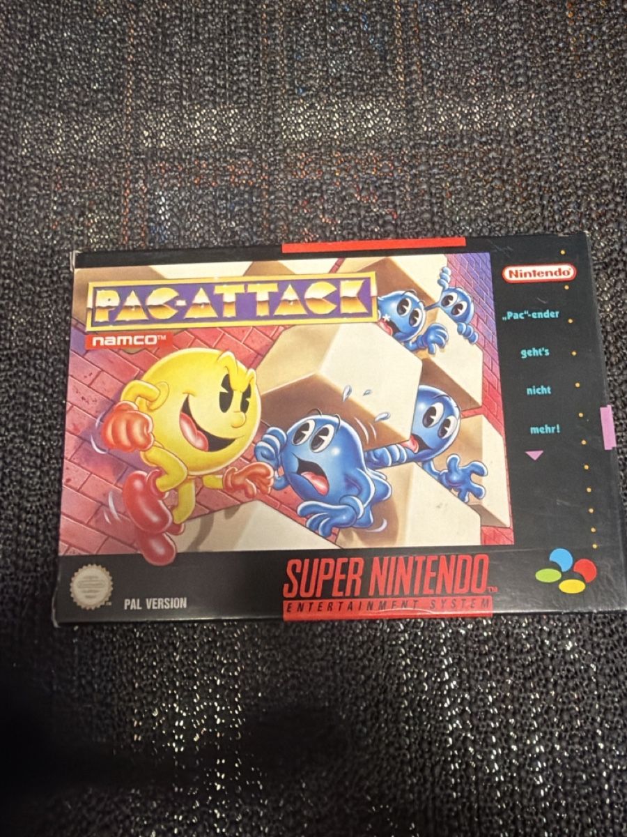 Nintendo Spiele: Pac-Attack Super Nintendo CDSpiel mit Anleitung PAL Version  – Gebraucht aus Bülach von ran_kqm8
