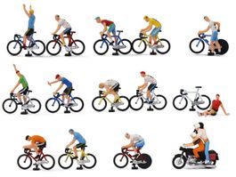 RADFAHRER SET - VELOFAHRER MODELLBAU - MODELL EISENBAHN H0