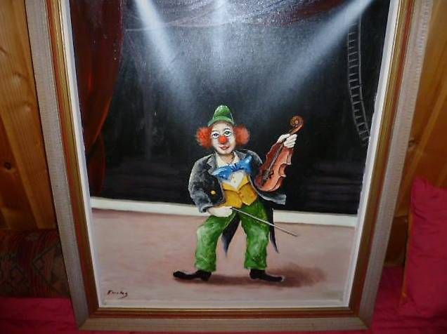 Statuette: Clown jouant du violon de Fuchs – Usato da St. Maurice venduto da Benoit12