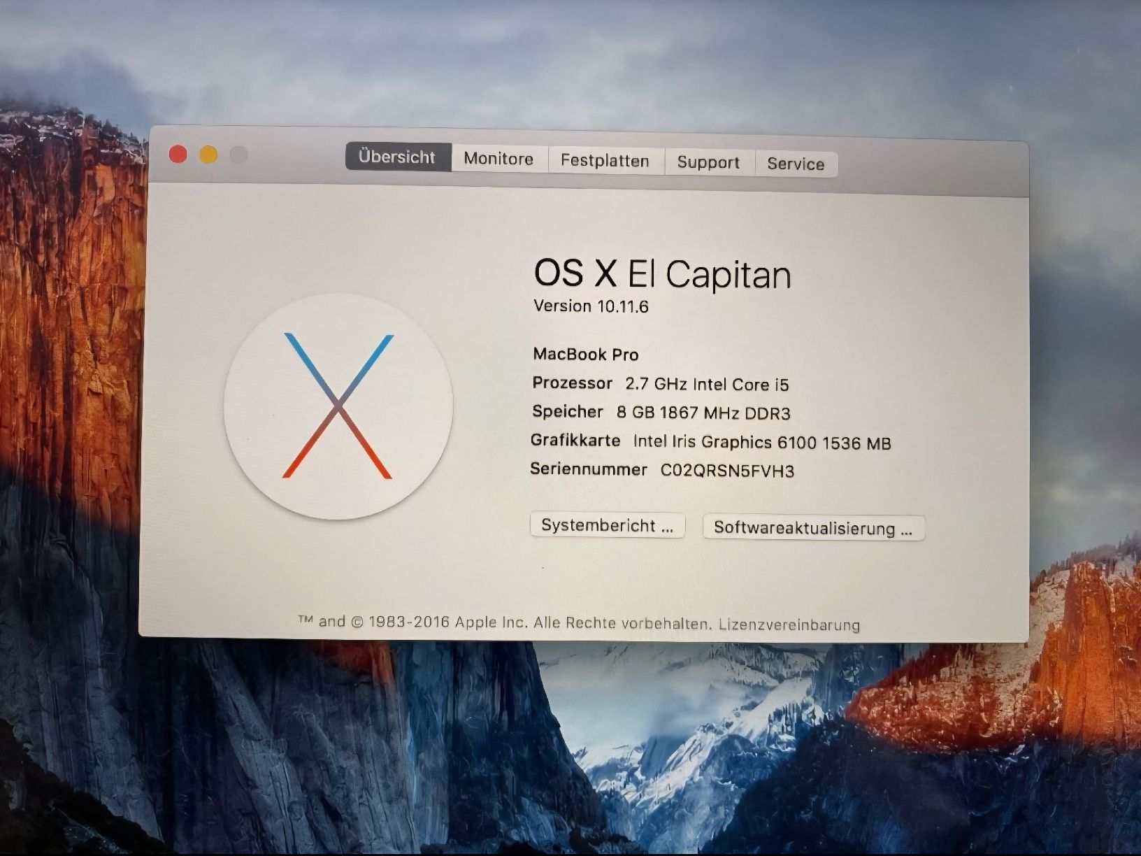 Apple Notebook: MacBook Pro 13", i5, 8GB RAM – Usato da Hunzenschwil venduto da oli23 4
