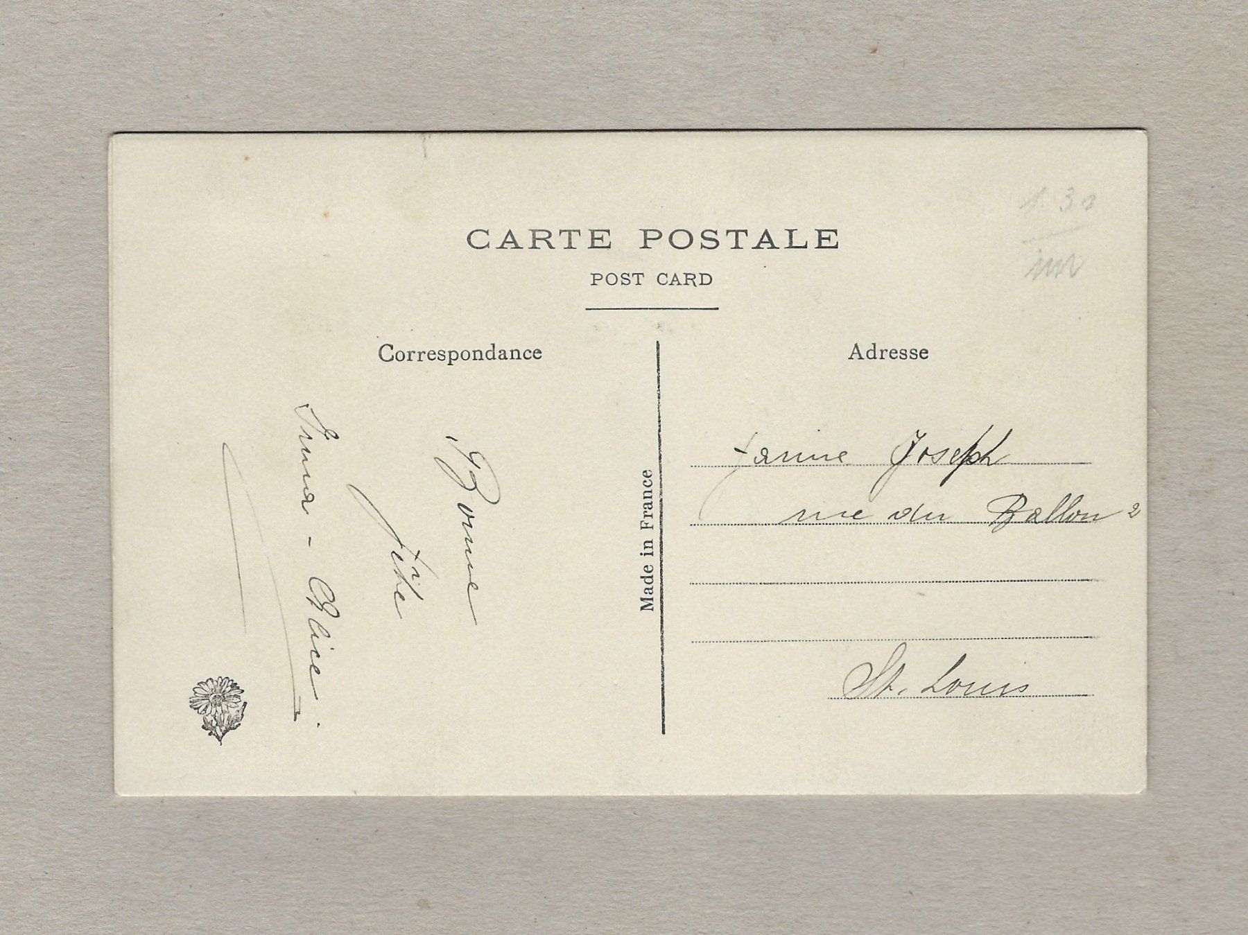 Cartoline postali: ALTE STICKEREI ANSICHTSKARTE JOSEPH – Usato da Balgach venduto da Zwischenraum 1