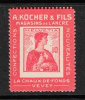 1909 Kochermarke 3d roter Rahmen, ungebraucht *