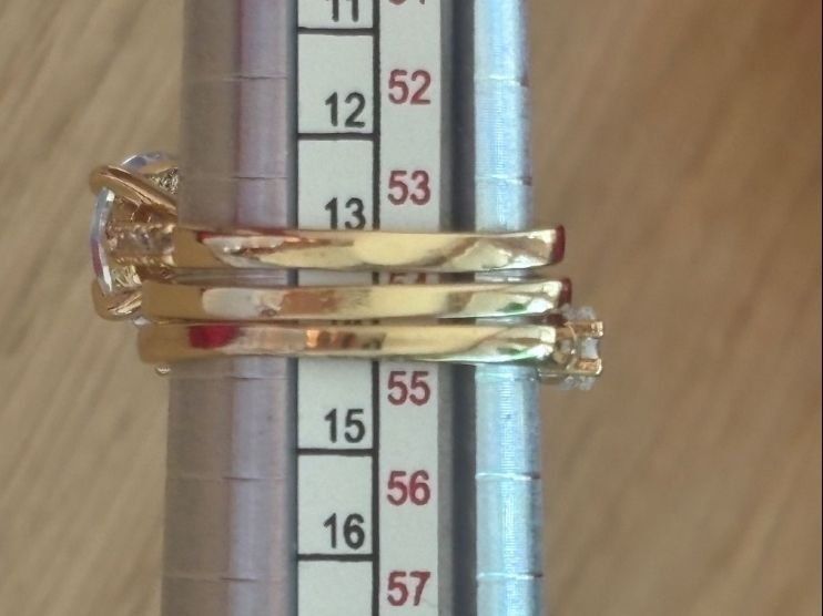 Ringe: Luxus Elegante Trio Gr:17/7 Ring   Farbe: Gold – Neu (gemäss Beschreibung) aus Bremgarten AG von nullpunktnull 4