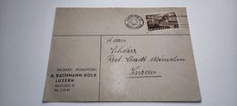 Alter Briefumschlag mit Helvetia Marke 1941