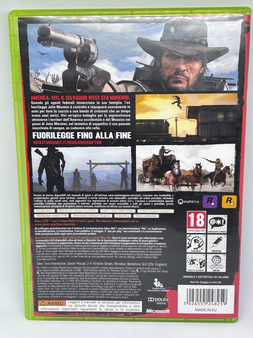 Microsoft Giochi: Red Dead Redemption per Xbox 360 – Usato da Giubiasco venduto da LorisVale 1