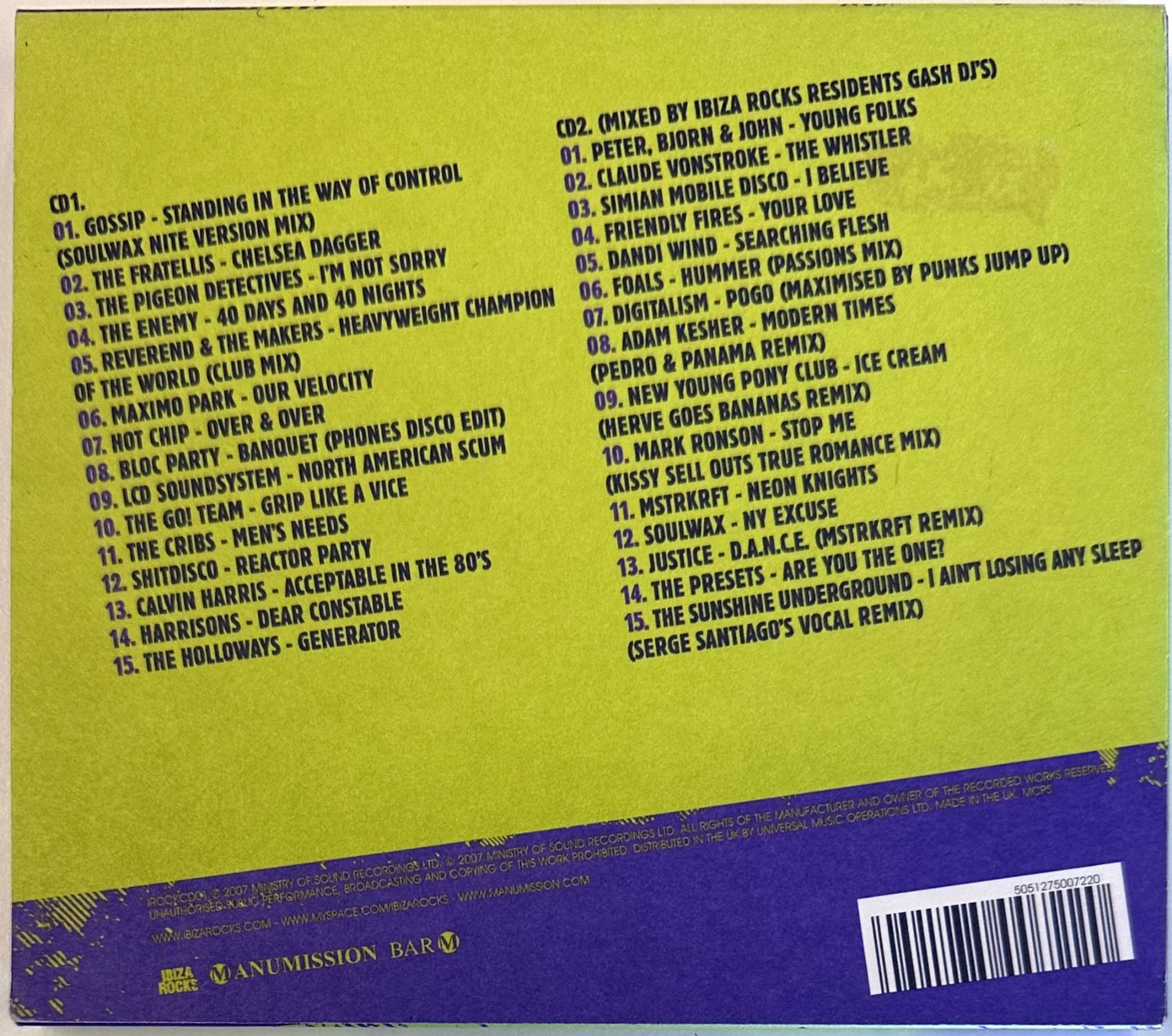 CD: Ibiza Rocks 2007 – Usato da Martigny venduto da jereq 1