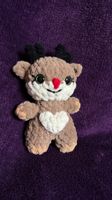 Amigurumi Mini Elch gehäkelt Weihnachten Geschenk