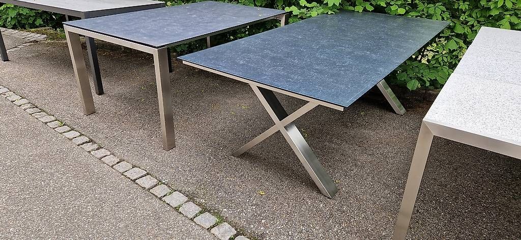 Tavoli: Gartentisch neu mit X oder U Beine Edestahll – Nuovo e nell'imballaggio originale da Lützelflüh-Goldb venduto da Rampenverkauf_72_ 2