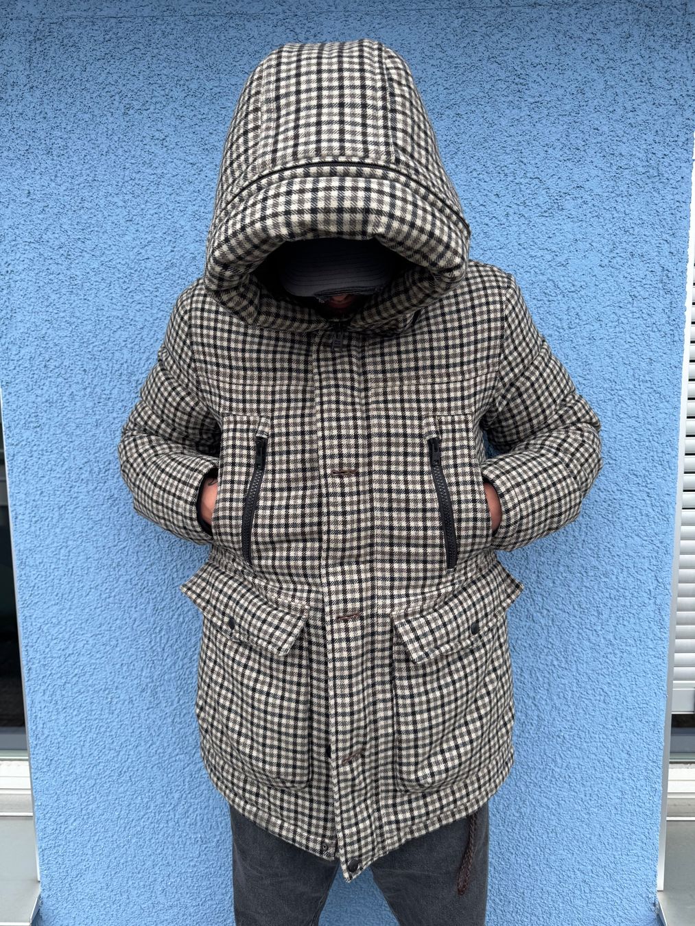 Mäntel: Woolrich Daunenjacke Parka Gr.L - Kariert – Gebraucht aus Zürich von traintown
