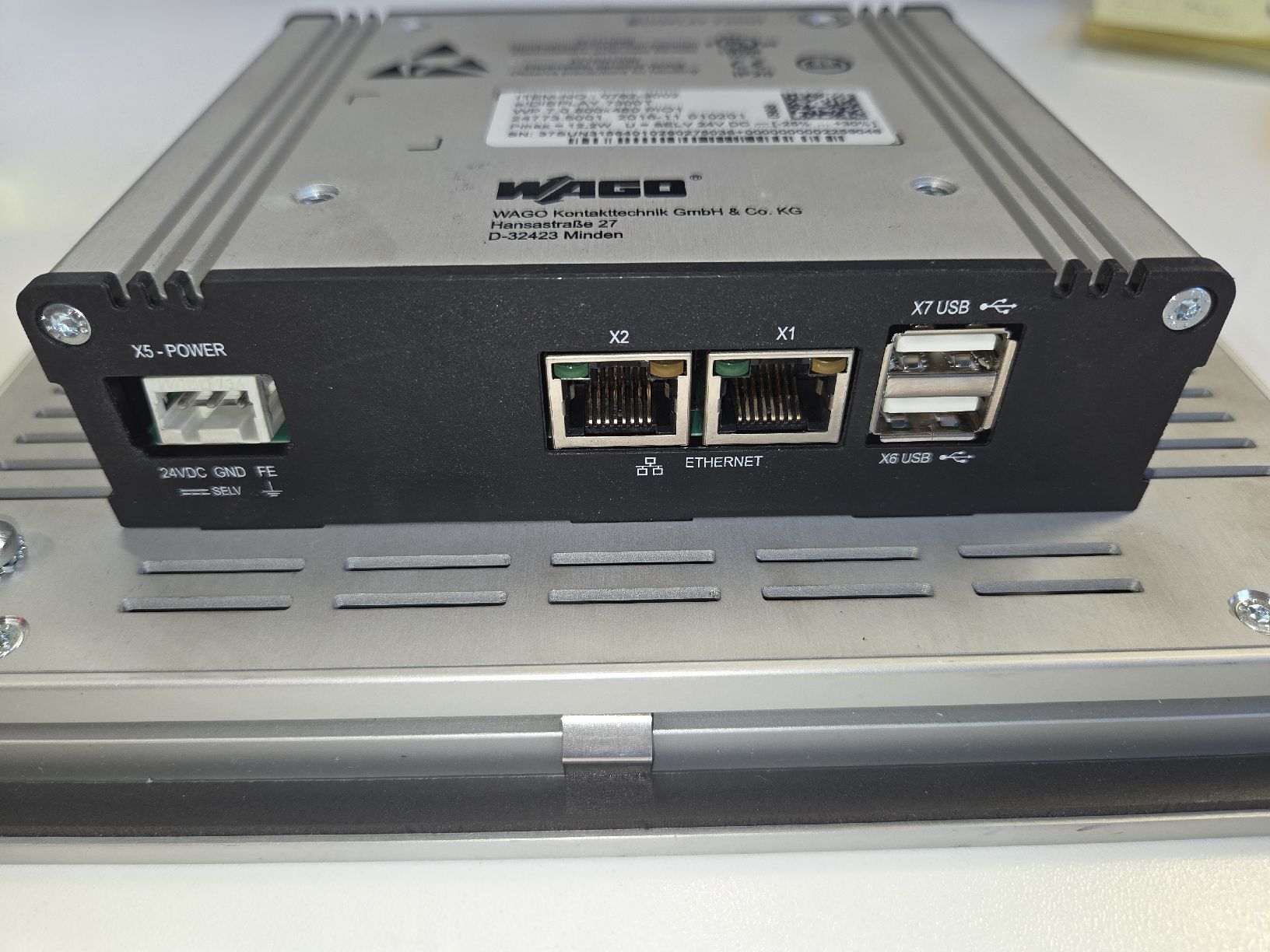 Wago Componenti elettronici: Module d'affichage WAGO Display 7300T de 7.0" – Usato da Corgémont venduto da Couache 2