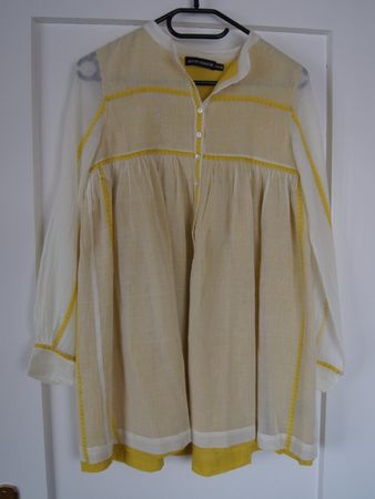 Kleid / Oberteil, Antik Batik, XS, A-Schnitt, 100% Baumwolle