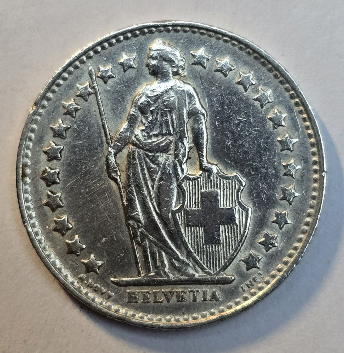 Toutes les monnaies: 50 Rp. 1952 Silbermünze – D'occasion à Hornussen par Corvette- 1
