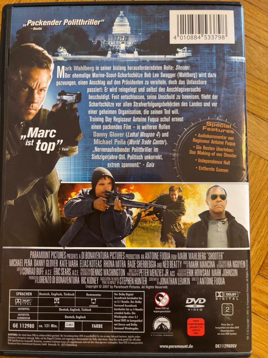 Tutti i DVDs: Shooter – Usato da Brunnen venduto da pel_vk7g 1