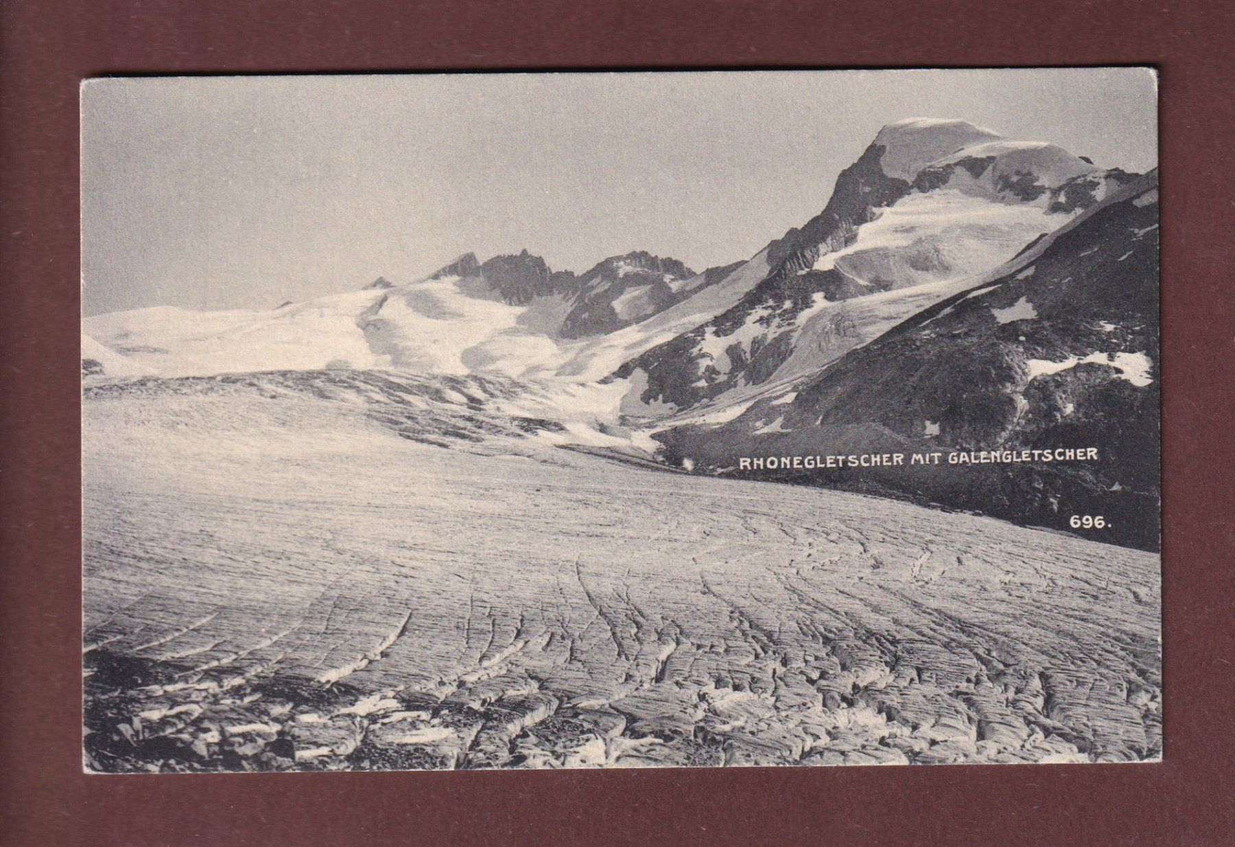 Cartoline postali: RHONEGLETSCHER und Galengletscher // Rück sehen // – Usato da Pully venduto da nicecards-shop