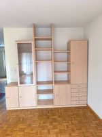 Wohnwand / Büchergestell m. Vitrine