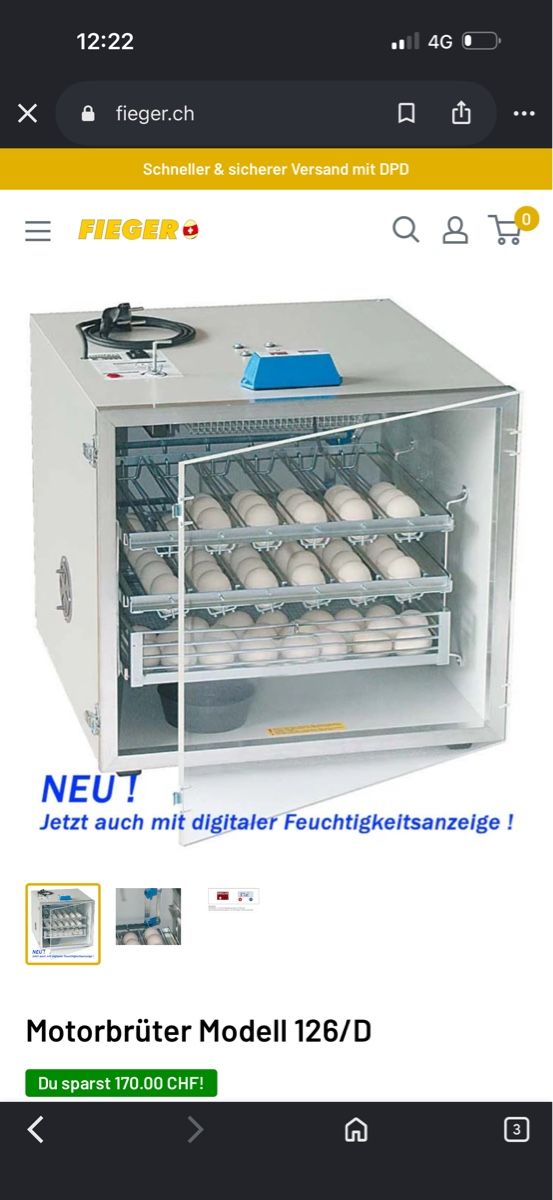 Altro in Accessori per animali: Bruja 126d - 128 Eier- Guter Zustand – Usato da Winterthur venduto da dad_k5y5 1
