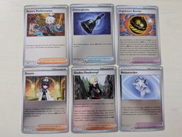 6er-Set nützlicher Trainer-Karten für Deckbauer und Sammler 