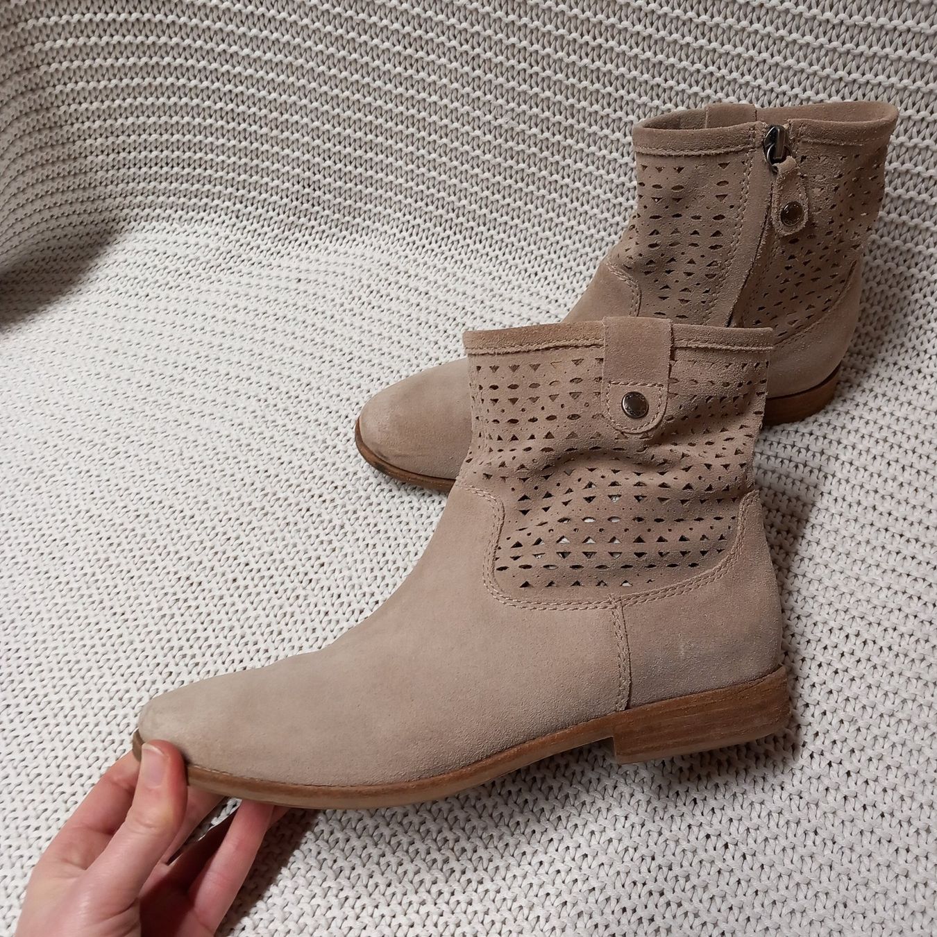 Geox Scarpe da donna: Leder-Boots GEOX Respira Gr.37 – Usato da Gwatt (Thun) venduto da umwelt-brocki 1