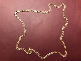 Lange und elegante Damenkette aus 18 Karat Gelbgold Au 750