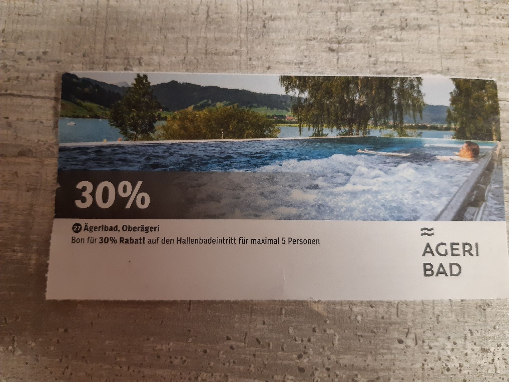 Buoni: 30% hallenbad eintritt ägeribad – Nuovo (secondo la descrizione) da Toffen venduto da Gwunderegge77