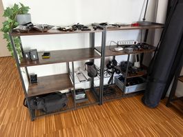 2 Regale im Industrial Style von Galaxus