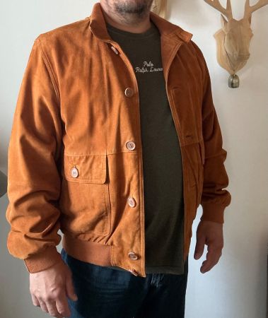 "Christian Berg" Velourlederjacke Gr. 52 (Gratsiversand CH)