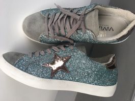 Vivian Schuhe Sneakers Gr 40 Glitzer Stern Made in Italy