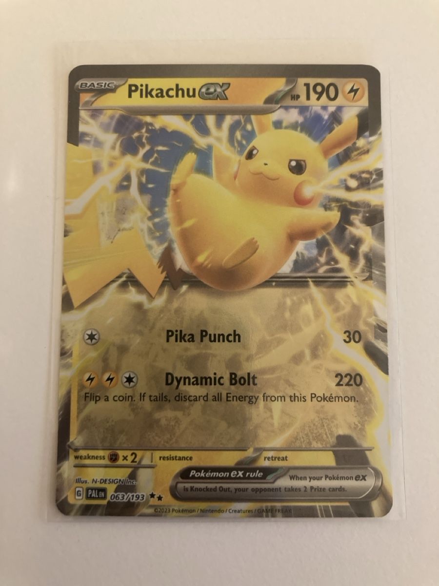 Pokémon Carte collezionabili: Pikachu ex 063/193 - Paldea Evolved EN – Nuovo (secondo la descrizione) da Wohlen AG venduto da Liridon22