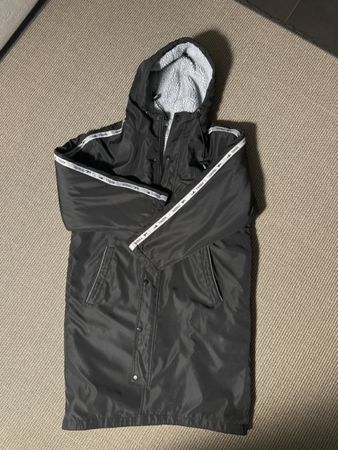 Schwarzer Yingfa-Parka in Größe XXS, mit Fleece gefüttert