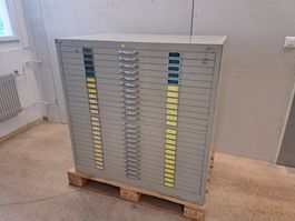 VIDMAR Schubladenstock Planschrank Vintage Metallschrank
