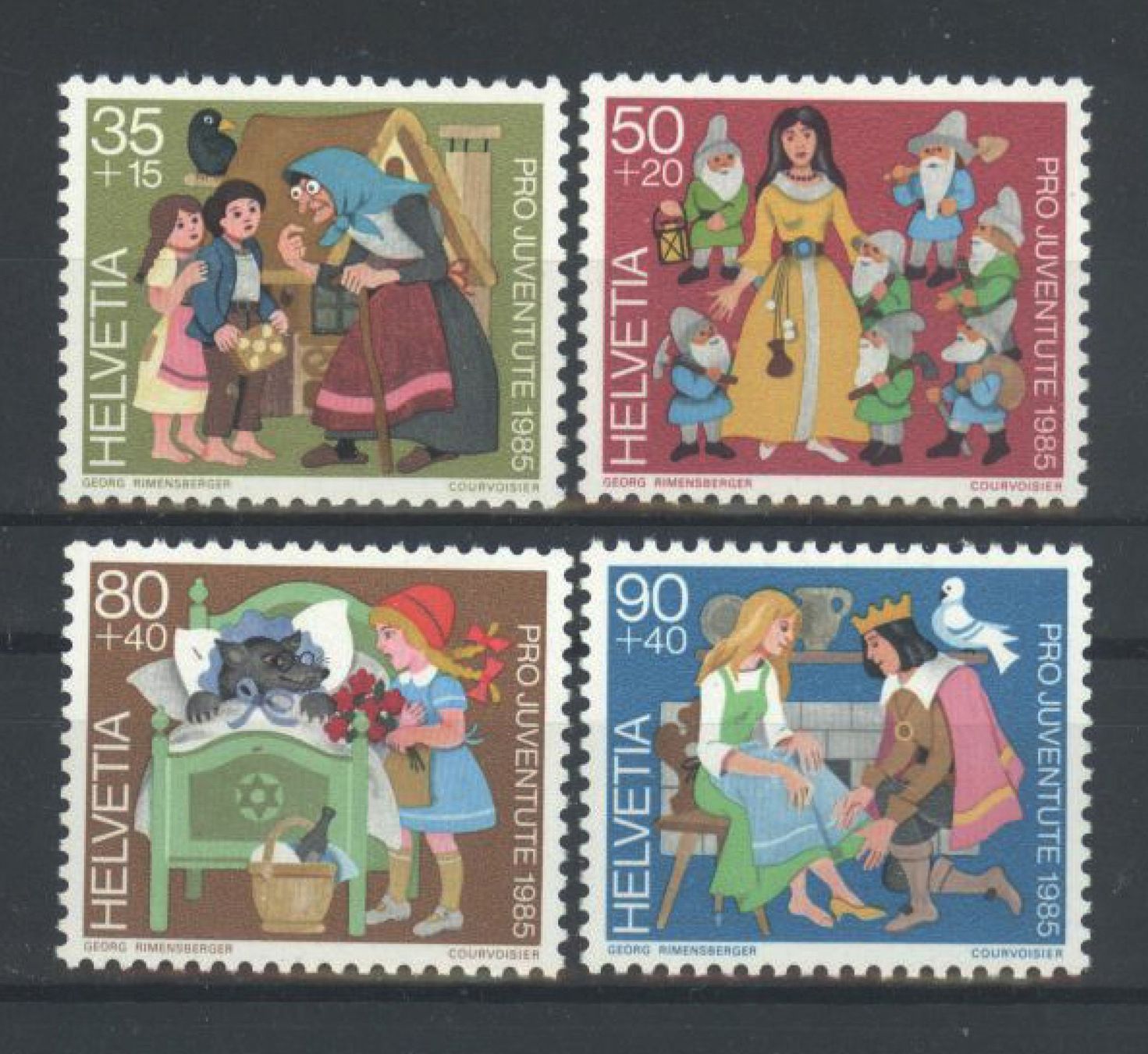 Alle Briefmarken: 1985, Pro Juventute ** – Gebraucht aus Willisau von Vollstempel