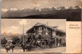 AK, Mühlethurnen, Postkutsche, Kt Bern