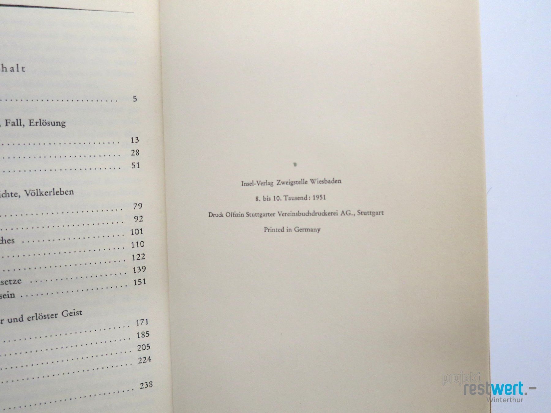 Libri: EDGAR DACQUÉ Die Urgestalt – Usato da Winterthur venduto da Restwert_Winterthur 4