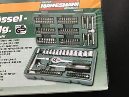 Steckschlüssel-Satz 130 Teil MANNESMANN ,mit rätsche 1/4