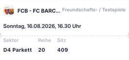 FC Basel - FC Barcelona Ticket Sektor D