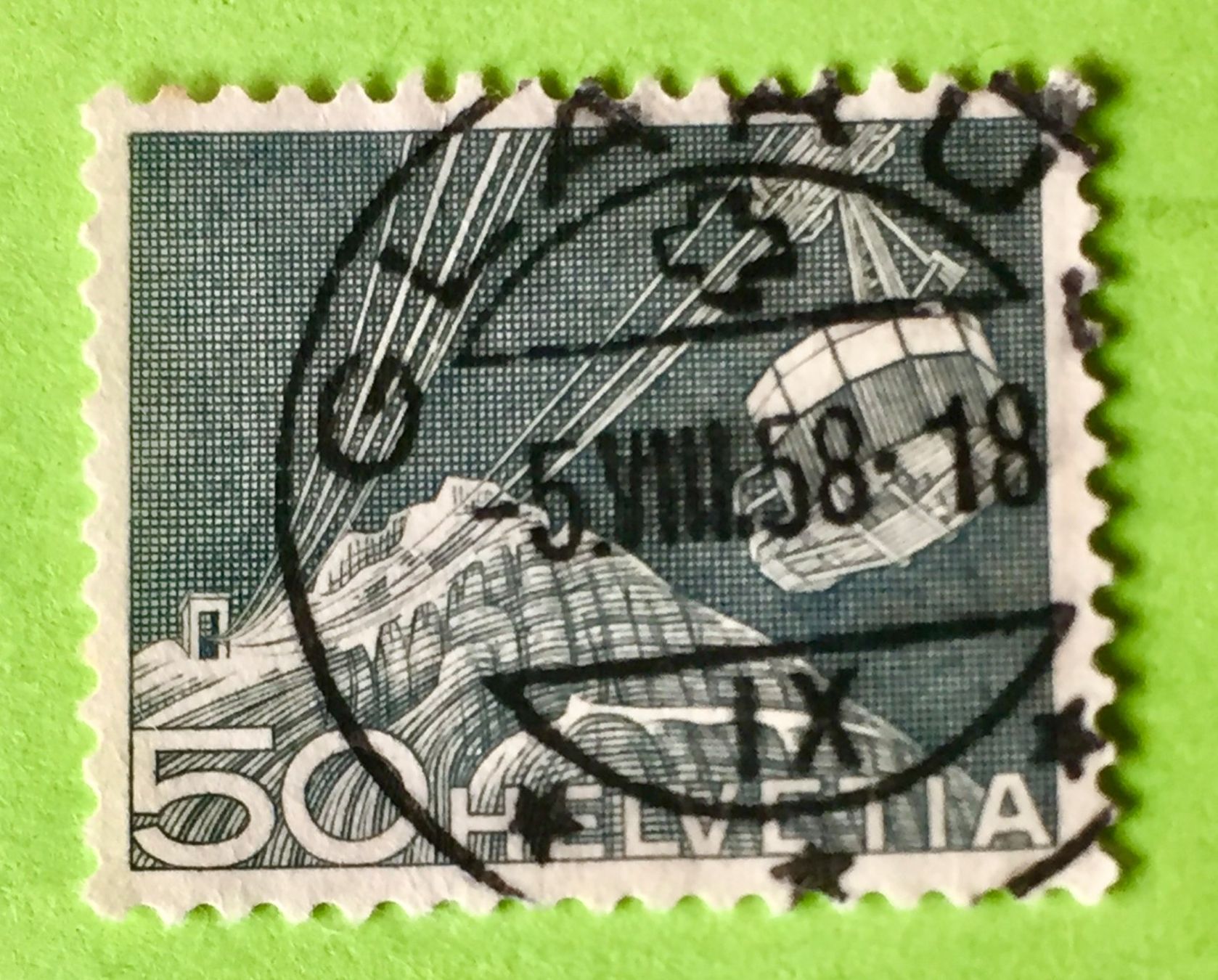 Tutti i francobolli: Nr.306 mit gestempelt Technik und Landschaft 1949   – Usato da Aarau venduto da Billa007