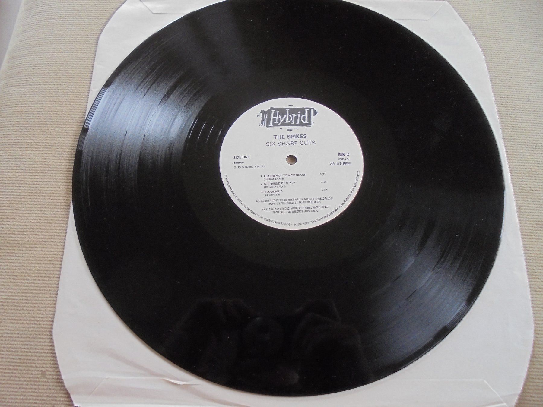 Schallplatten: The SPIKES " 6 Sharp Cuts " LP UK 1985 – Gebraucht aus Crissier von Promopost 3