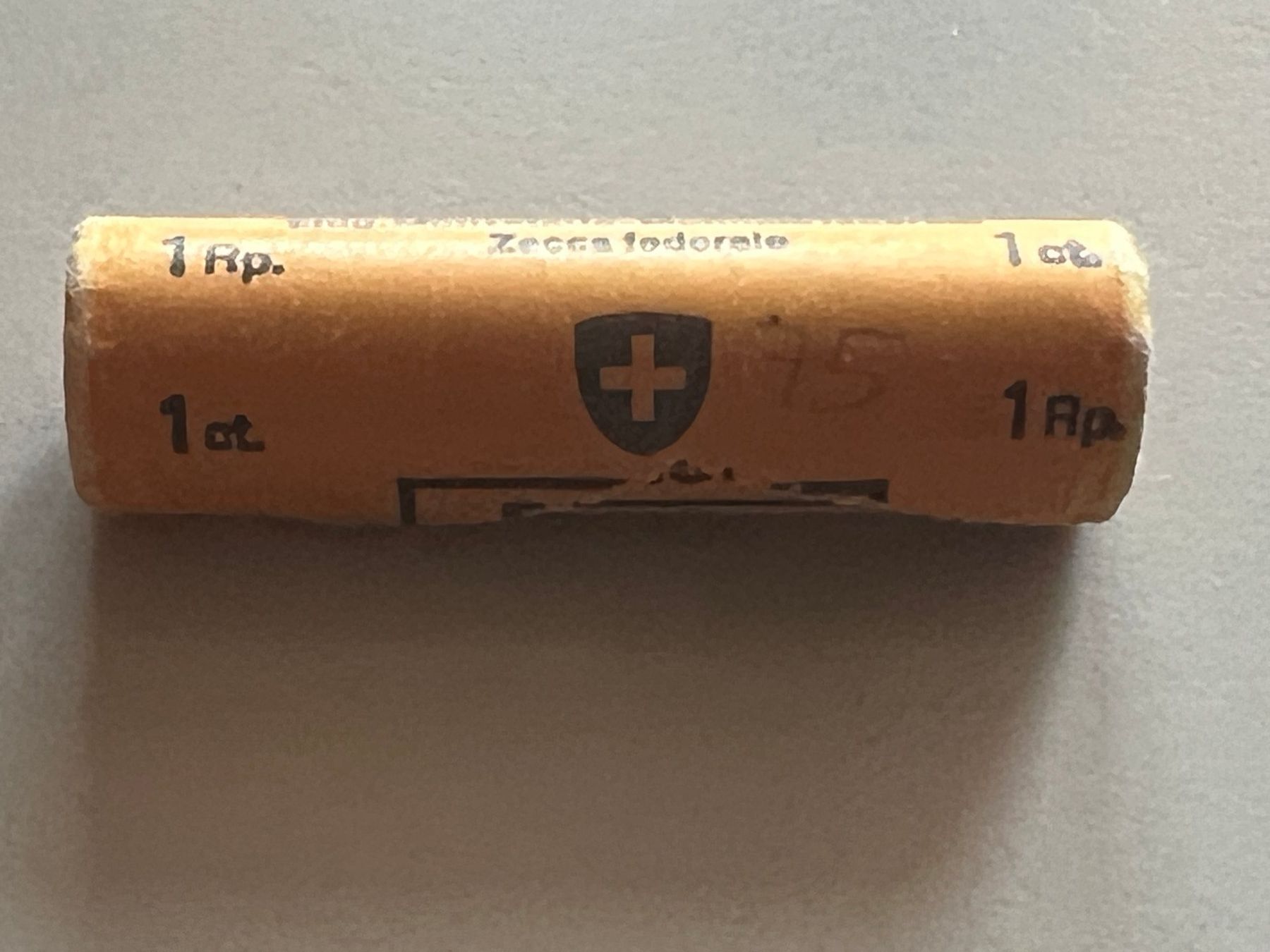 Tutti le monete: 1 Rp. Originalrolle 1975 – Usato da Schötz venduto da Odpa