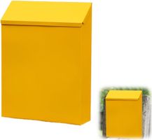 Briefkasten Klein, Postkasten mit Schloss und 2 Schlüsseln,