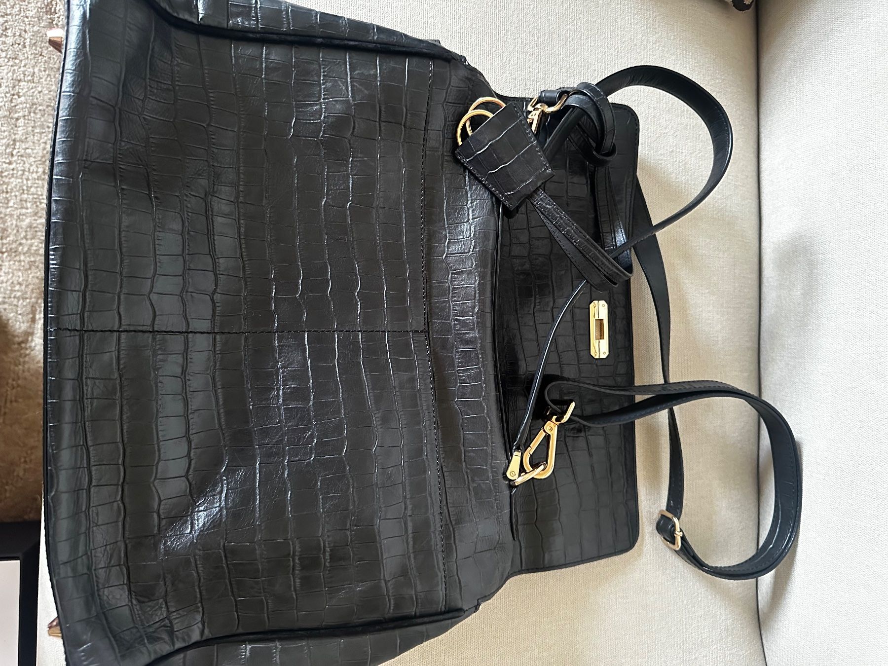 Hamilton Taschen: Melvin & Hamilton Krokotasche schwarz – Gebraucht aus Bern von Yersinia03 5